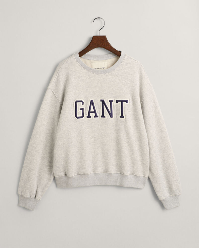 An image of the Gant Logo Crew Neck Sweatshirt