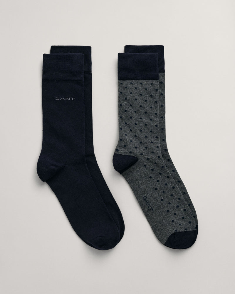 An image of the Gant Dot & Solid Socks - 2 Pack