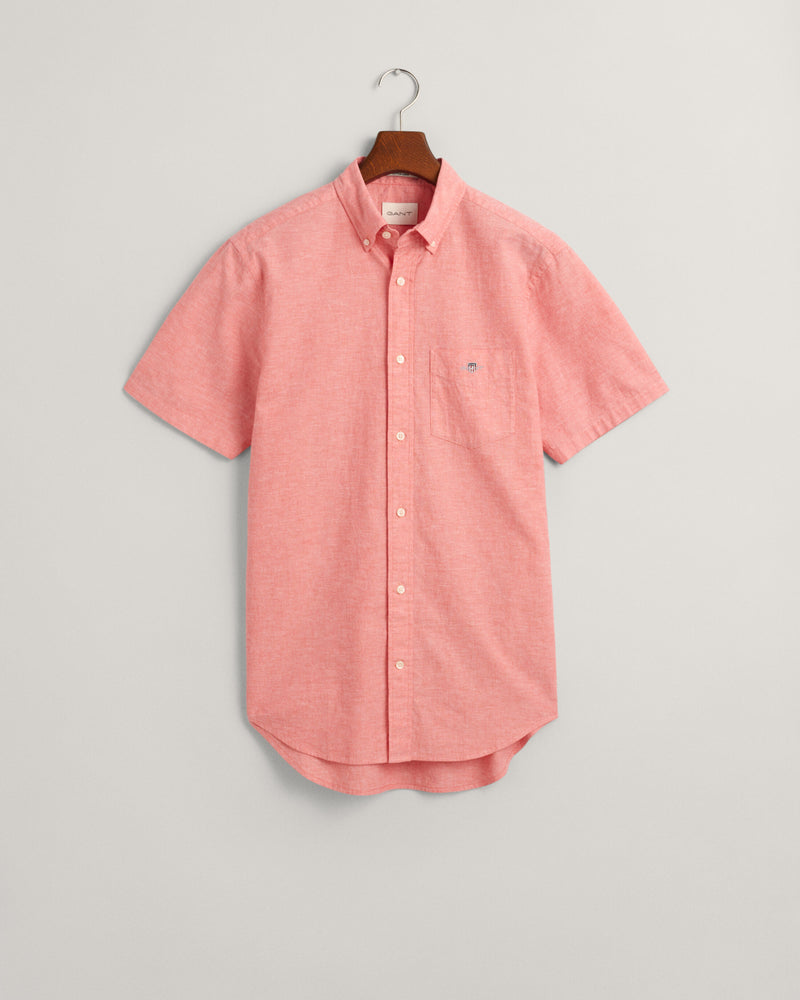An image of the Gant Cotton Linen Short Sleeve Shirt