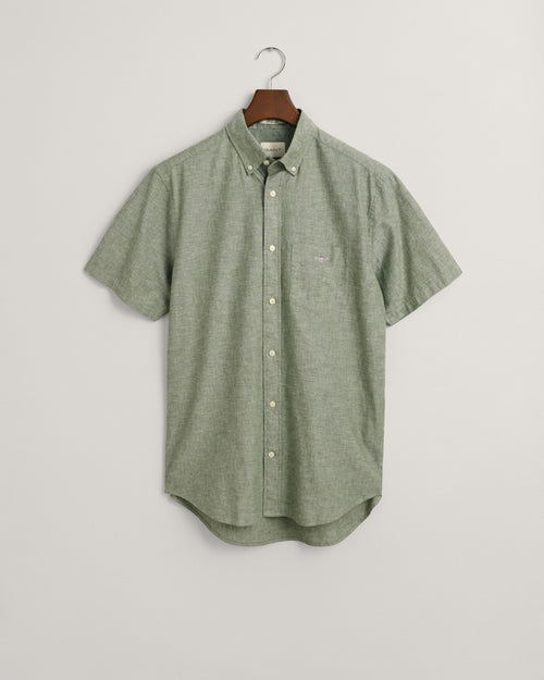 An image of the Gant Cotton Linen Short Sleeve Shirt
