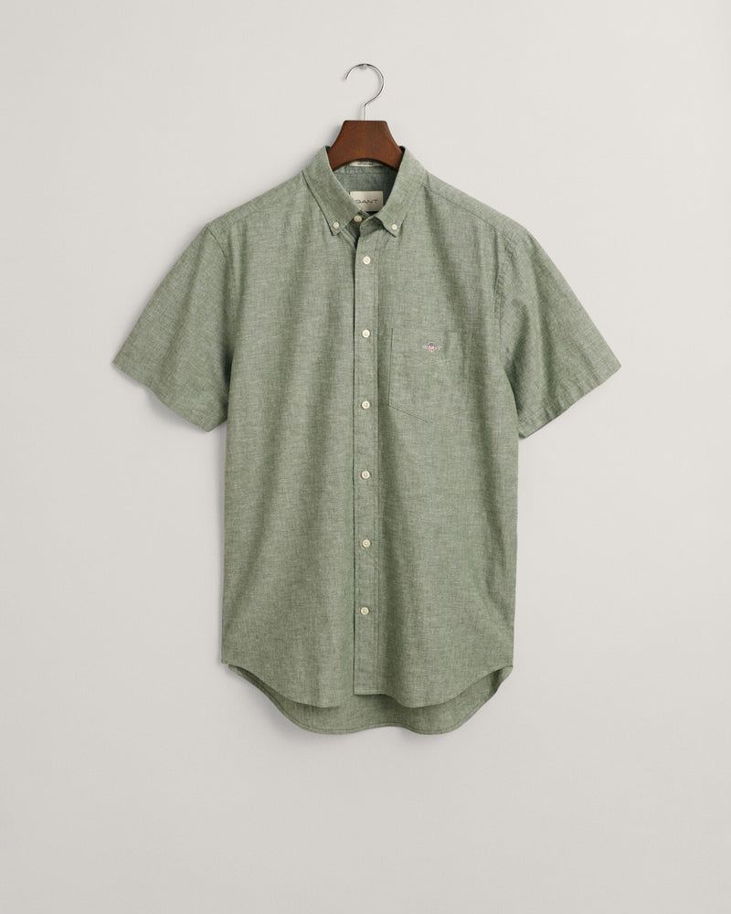 An image of the Gant Cotton Linen Short Sleeve Shirt