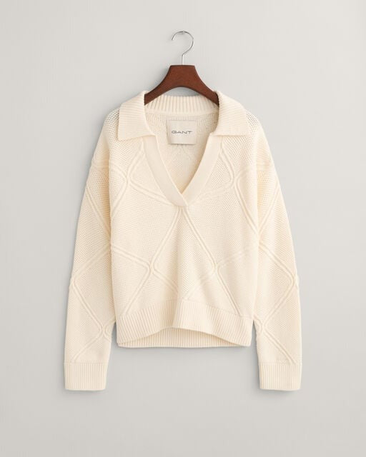 An image of the Gant Textured Knit Rugger