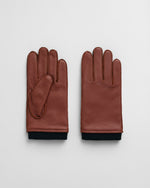 An image of the Gant Cashmere Lined Leather Gloves