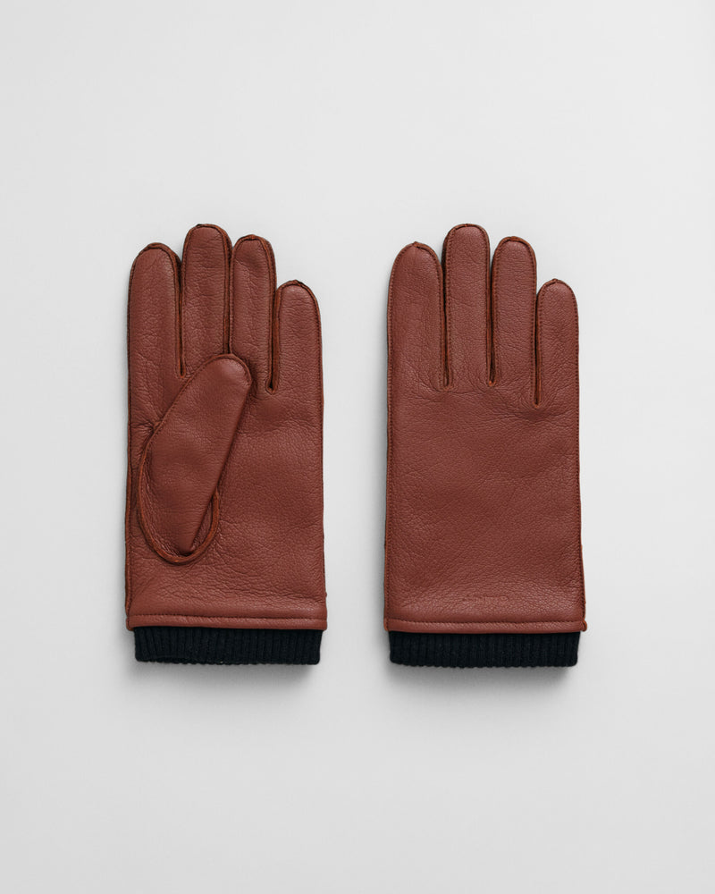 An image of the Gant Cashmere Lined Leather Gloves