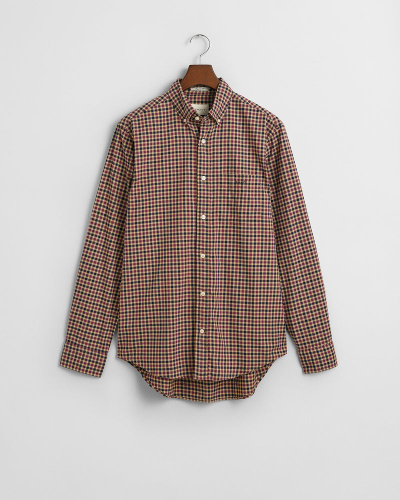 An image of the Gant Regular Fit Gingham Light Twill Shirt