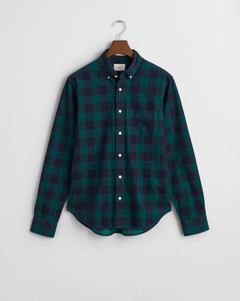 An image of the Gant Regular Fit Checked Corduroy Shirt