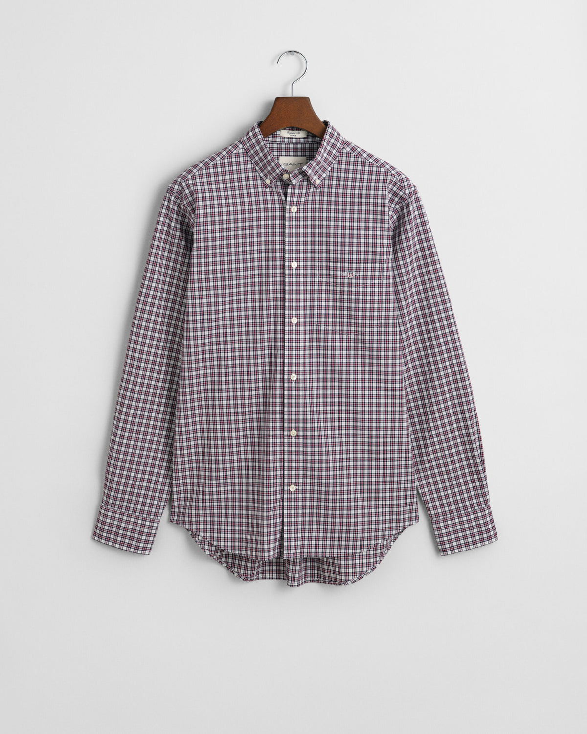 An image of the Gant Regular Fit Poplin Small Check Shirt
