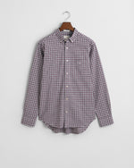 An image of the Gant Regular Fit Poplin Small Check Shirt