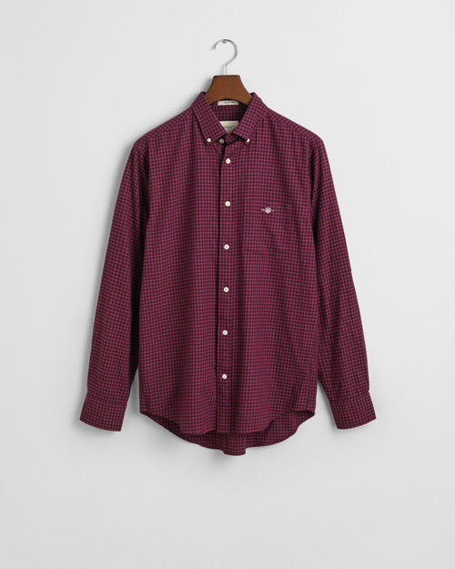 An image of the Gant Regular Fit Micro Checked Flannel Shirt