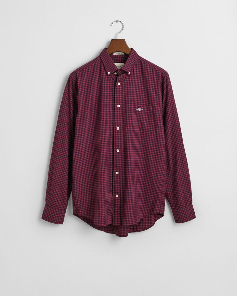 An image of the Gant Regular Fit Micro Checked Flannel Shirt