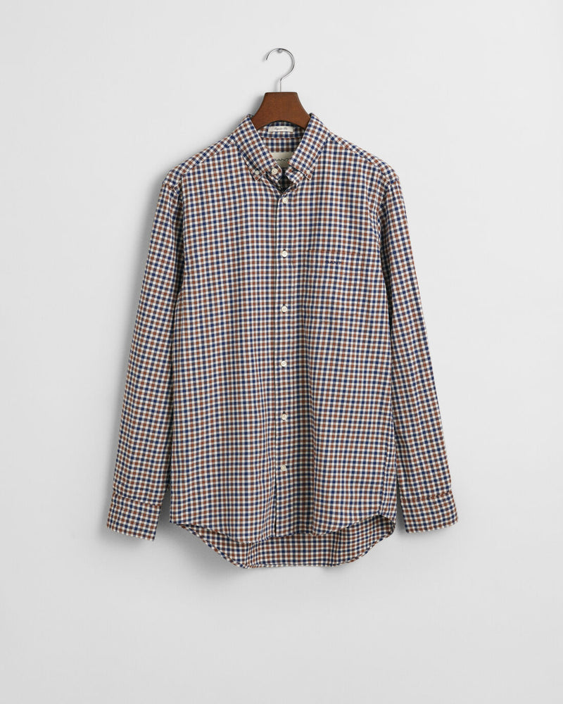 An image of the Gant Regular Fit Gingham Light Twill Shirt
