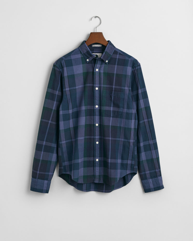 An image of the Gant Regular Fit Garment Dyed Checked Shirt