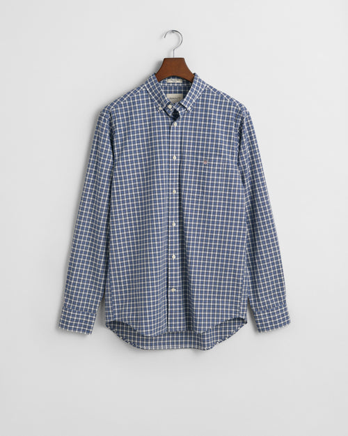 An image of the Gant Regular Fit Poplin Small Check Shirt