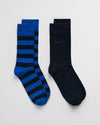 An image of the Gant Barstripe And Solid Socks 2-Pack