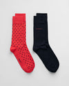 An image of the Gant Dot And Solid Socks 2-Pack