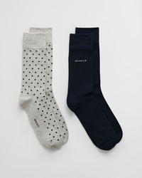An image of the Gant Dot And Solid Socks 2-Pack
