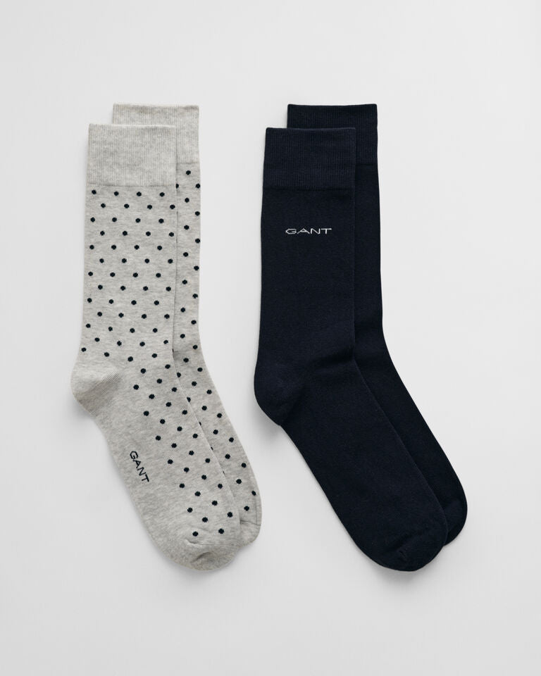 An image of the Gant Dot And Solid Socks 2-Pack