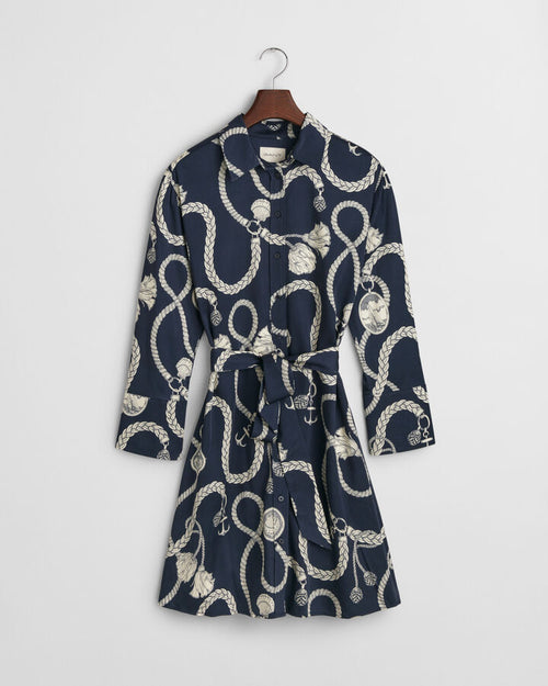 An image of the Gant Sailing Print Shirt Dress