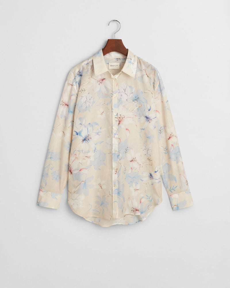 An image of the Gant Floral Print Cotton Silk Shirt