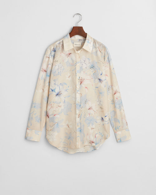 An image of the Gant Floral Print Cotton Silk Shirt