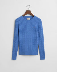 An image of the Gant Stretch Cotton Cable Crew Neck