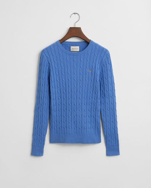 An image of the Gant Stretch Cotton Cable Crew Neck