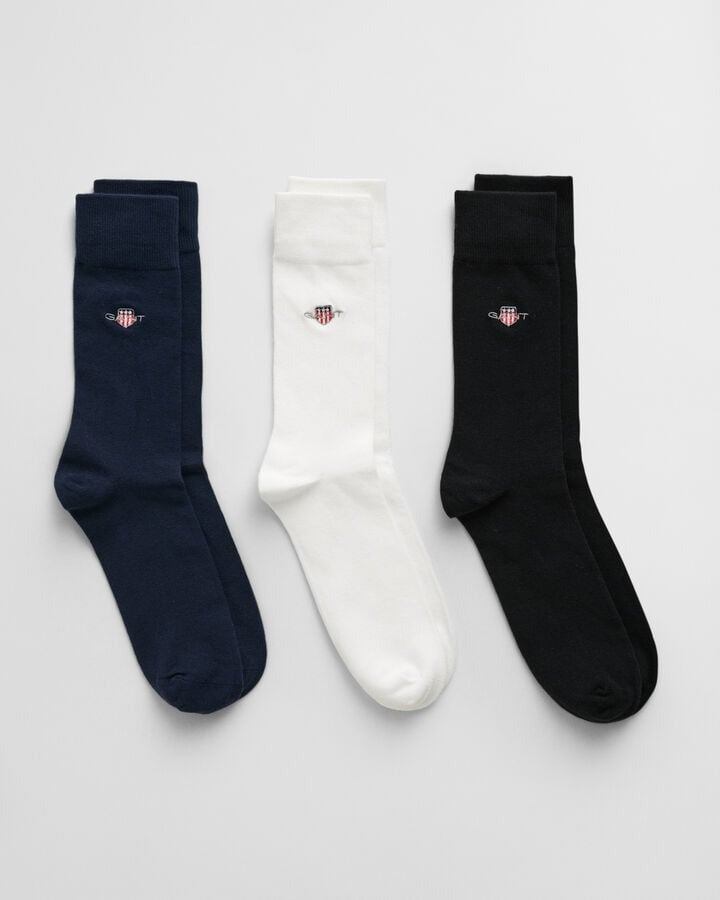An image of the Gant Shield Socks 3 Pack