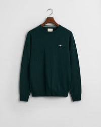 An image of the Gant Superfine Lambswool Crew Neck Sweater