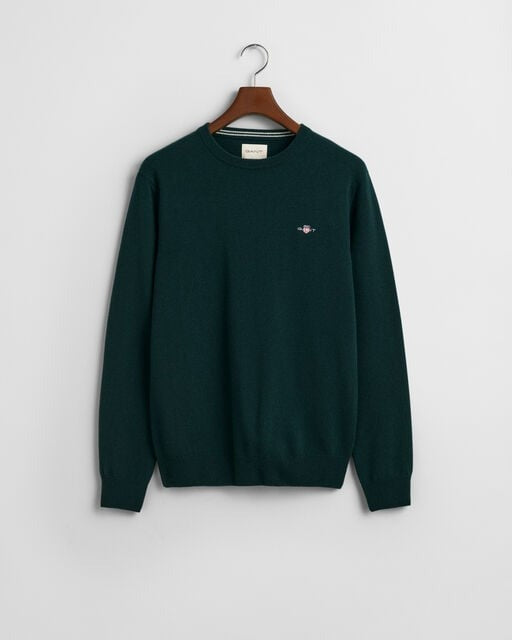 An image of the Gant Superfine Lambswool Crew Neck Sweater