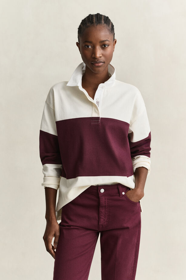Color Blocked Heavy Rugger