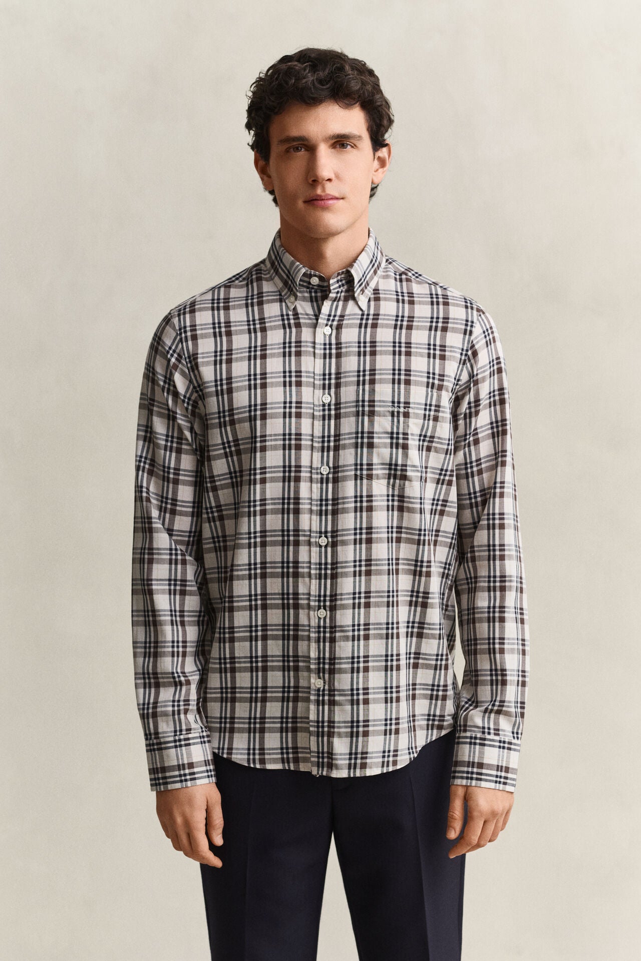 Regular Fit Twill Check Shirt