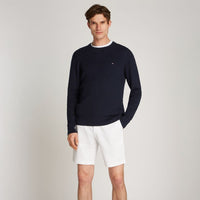 An image of the Tommy Hilfiger Herringbone Knit Crew Neck Jumper