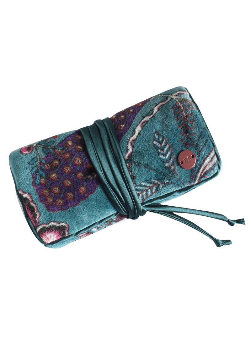 An image of the Earthsquared Printed Velvet Jewellery Roll