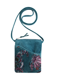 An image of the Earthsquared Printed Velvet Sling Bag
