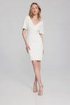 An image of the Joseph Ribkoff V-Neck Dress with Pearls