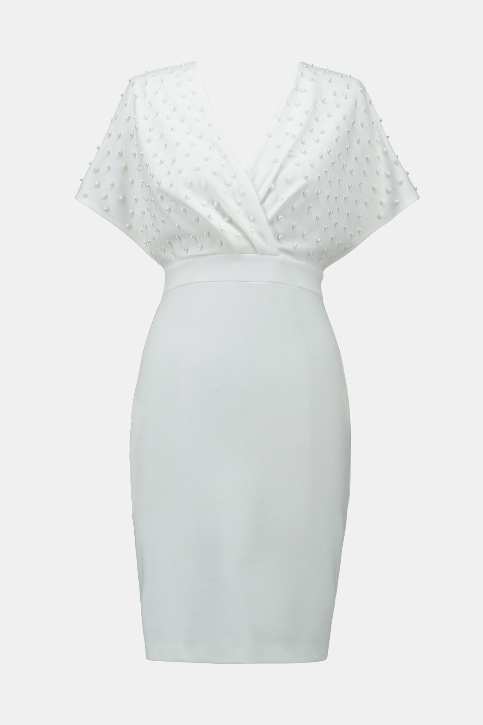 An image of the Joseph Ribkoff V-Neck Dress with Pearls