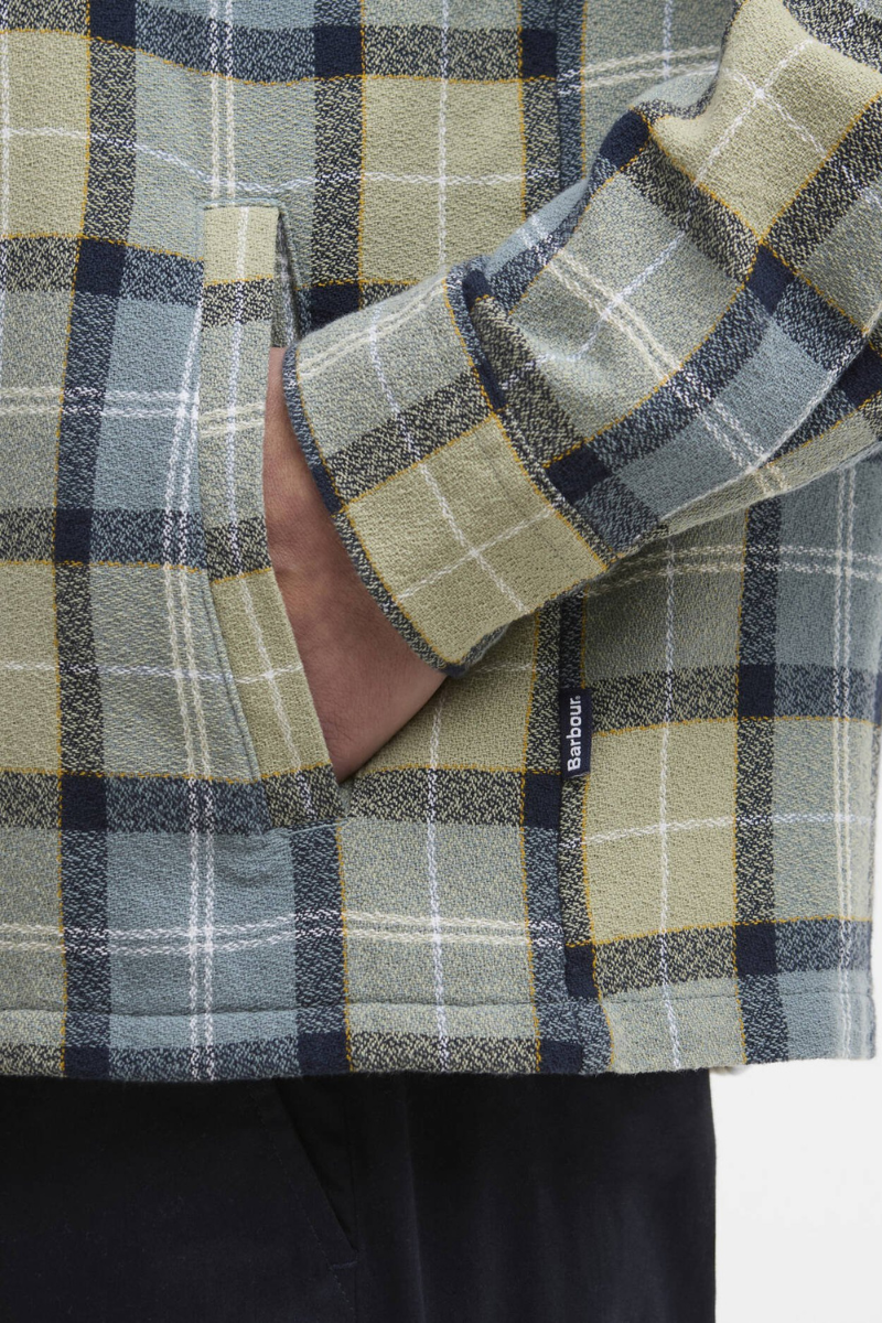An image of the Barbour Vennel Textured Tartan Overshirt