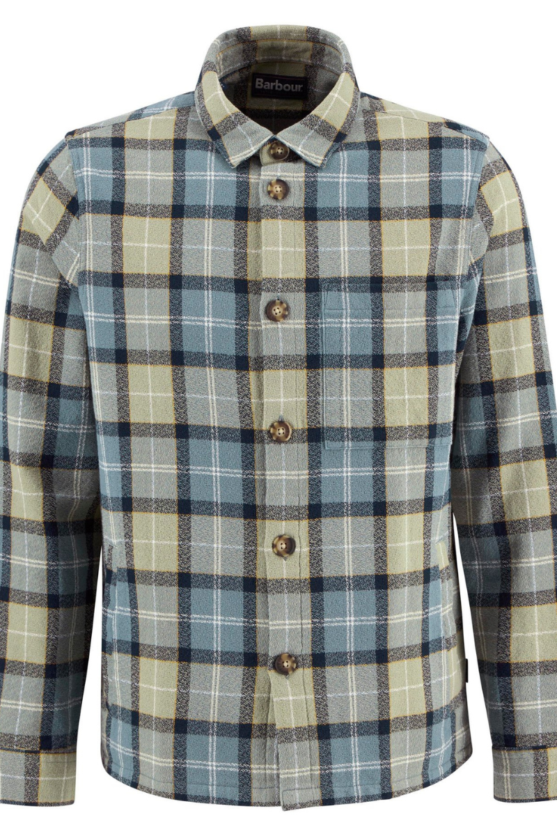 An image of the Barbour Vennel Textured Tartan Overshirt