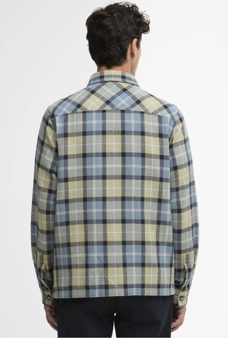 An image of the Barbour Vennel Textured Tartan Overshirt