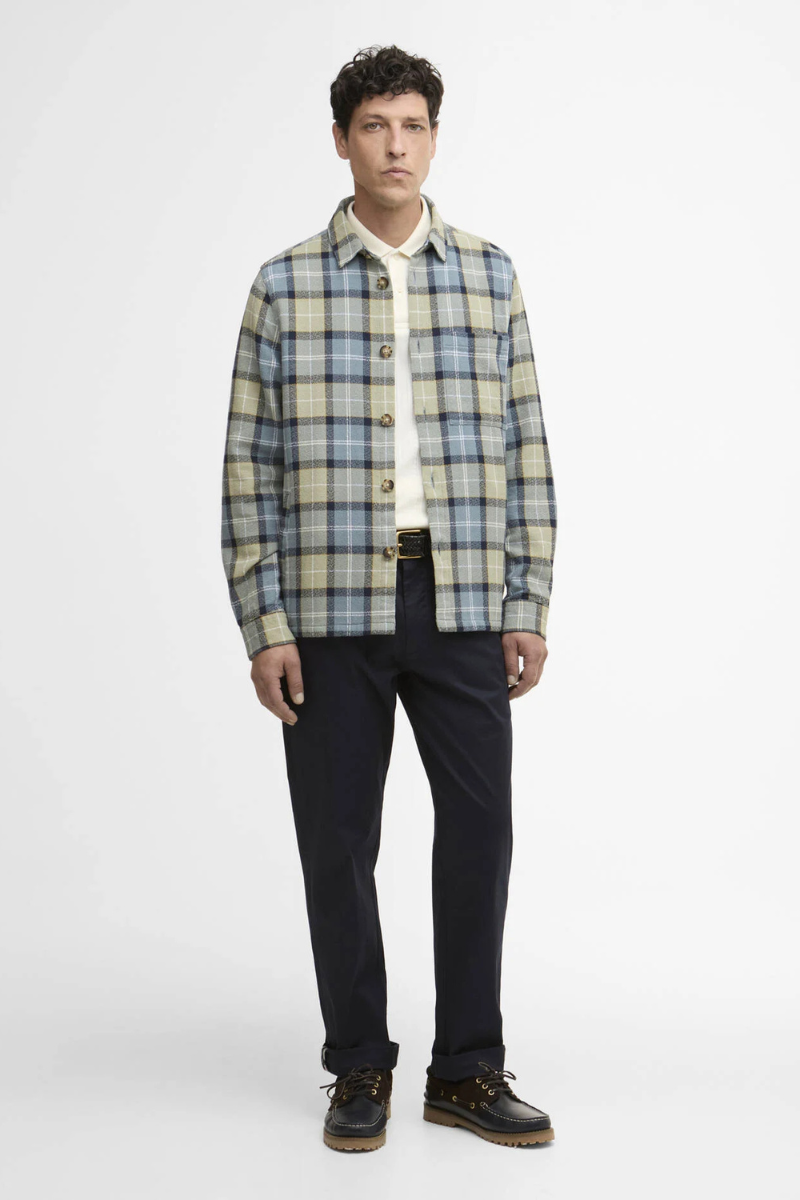 An image of the Barbour Vennel Textured Tartan Overshirt