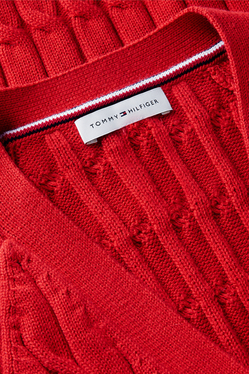 Mid Gg Cable Vest Cardi