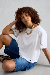 Colleen Cutwork Tee