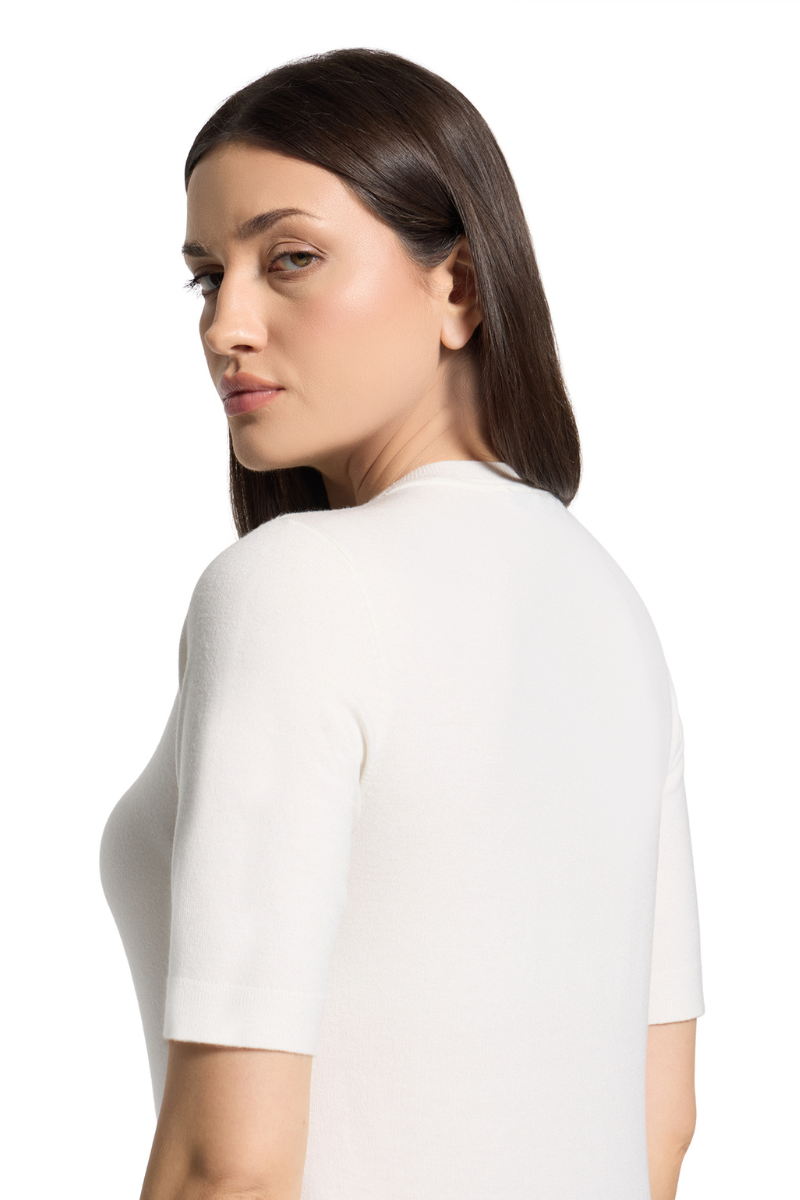 An image of the Betty Barclay Short Sleeve Knitted Sweater