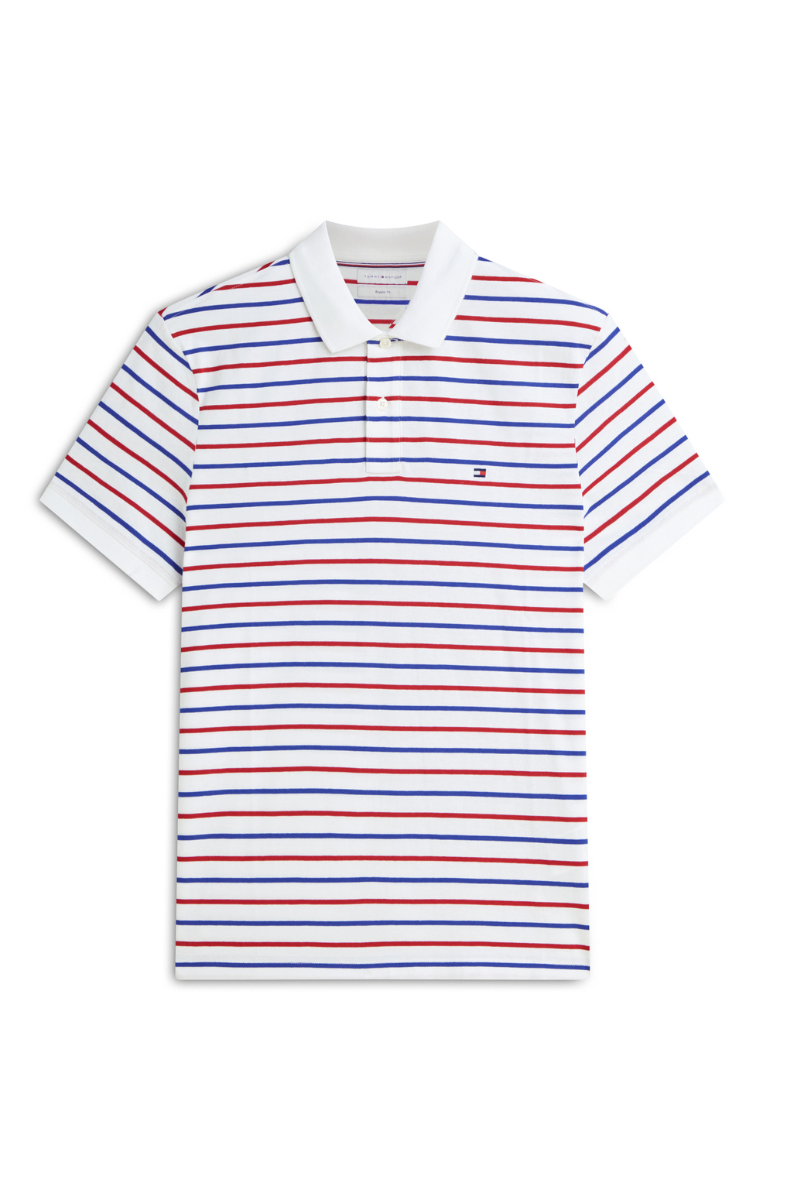 Interlock Stripe Reg Polo