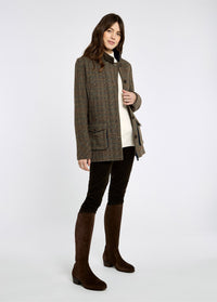 An image of the Dubarry Willow Long Length Tweed Utility Jacket