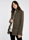 An image of the Dubarry Willow Long Length Tweed Utility Jacket