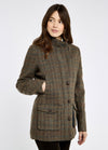 An image of the Dubarry Willow Long Length Tweed Utility Jacket