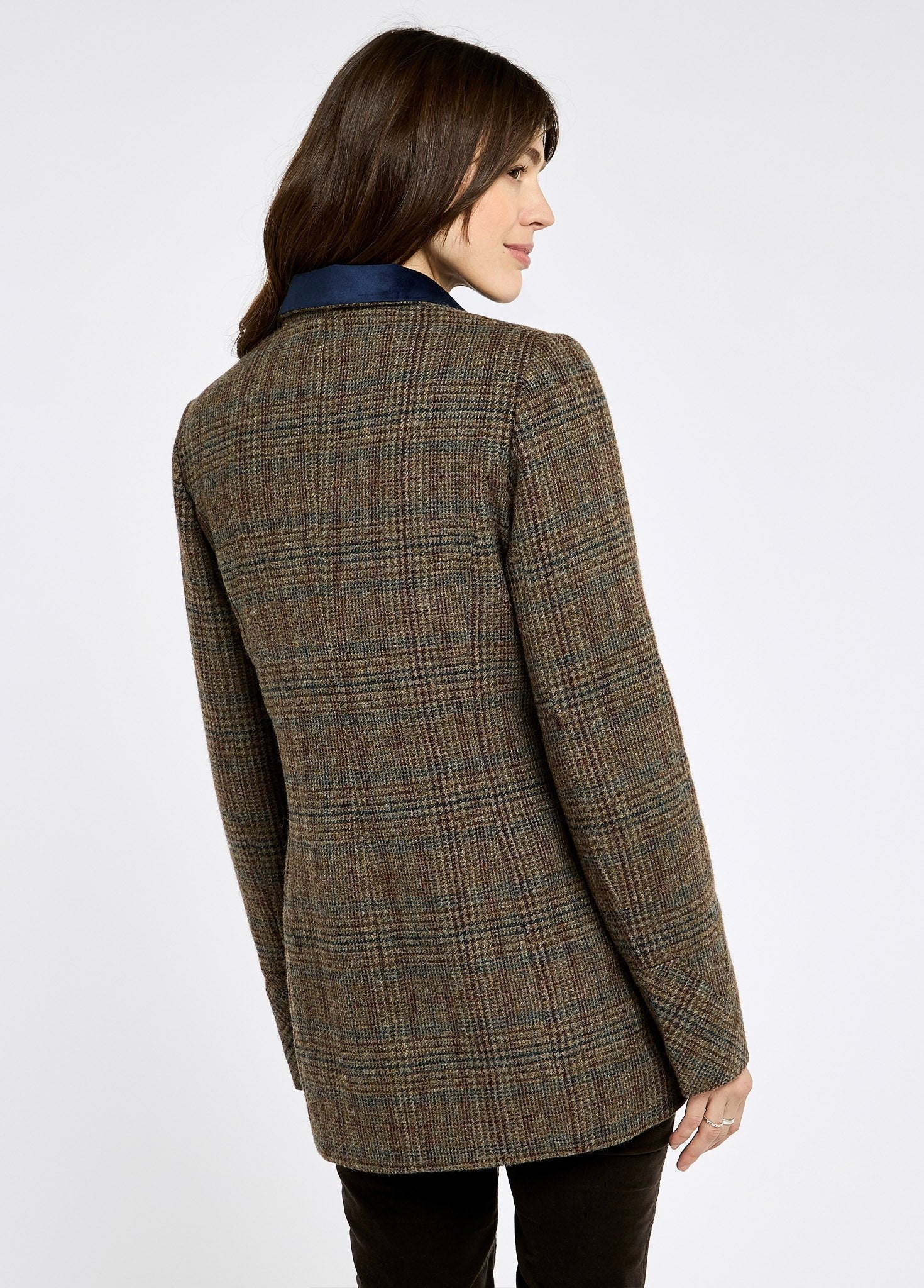 An image of the Dubarry Willow Long Length Tweed Utility Jacket