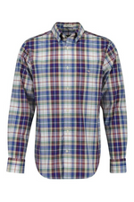 An image of the Gant Regular Fit Poplin Tartan Check Shirt