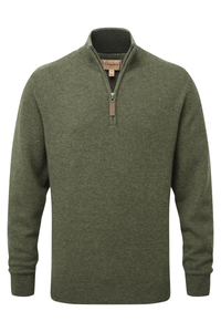 Lewis Lambswool 1/4 Zip Jumper